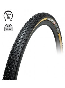 Plášť TUFO Gravel Swampero 40-622 kevlar, TLR čierna/béžová