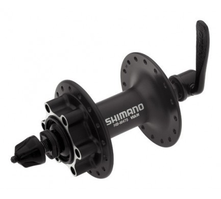 Náboj Shimano predný Deore M475 kotúč 6 dier čierny 32H