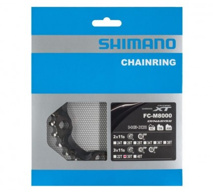 Prevodník Shimano FCM8000 30z pre kľuky 40-30-22 11s black
