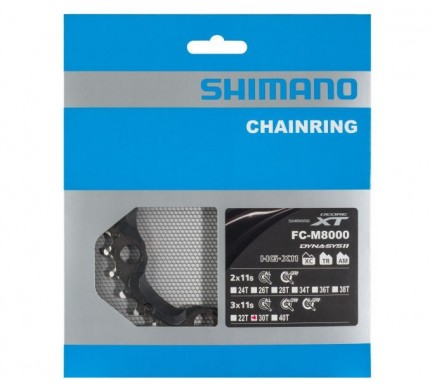 Prevodník Shimano FCM8000 30z pre kľuky 40-30-22 11s black
