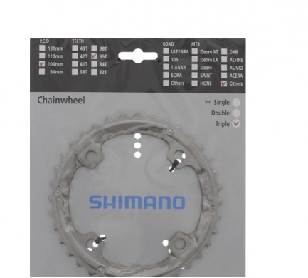 Převodník SH Deore FC-T551 36z AL stříbrný 3x10s