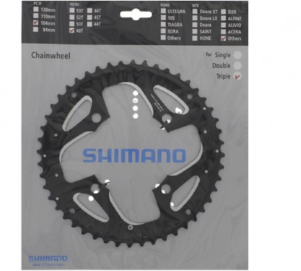 Převodník SH Deore FC-T551 48z AL černý 3x10s