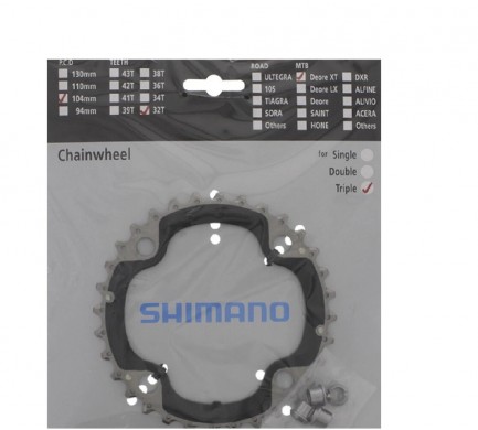 Převodník SH Deore FC-T551 32z Fe stříbrný 3x10s