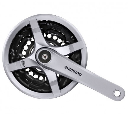 Kľuky  Shimano TY501 42-34-24/170 kryt strieborné