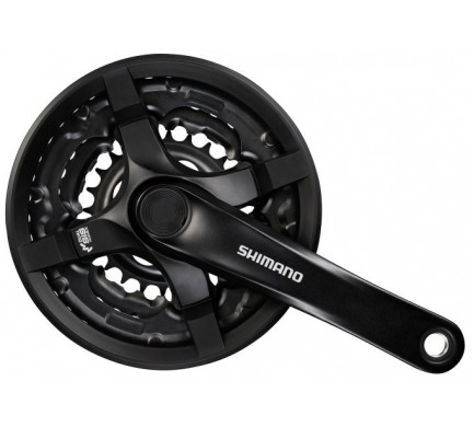 Kľuky Shimano TY501 štvorhran 42-34-24/175 kryt čierne