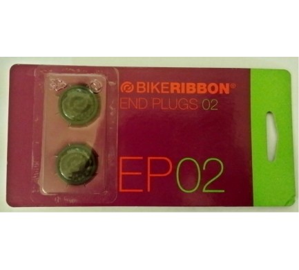 Zátka do řidítek RIBBON plast+carbon na blistru