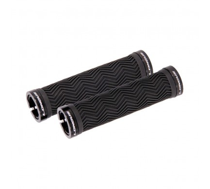 Gripy LONGUS Ripple se zámky guma černé Gripy LONGUS Ripple se zámky guma černé