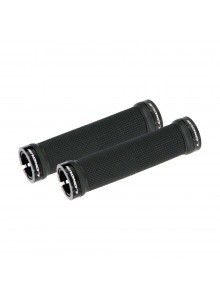 Gripy LONGUS s opěrkou Bi-material čierno/bielé