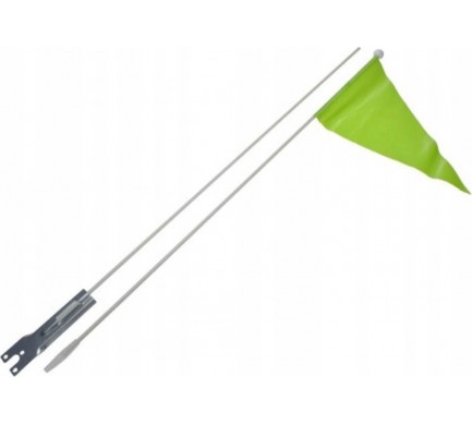 Cykloanténa 1,5m zelená reflexní