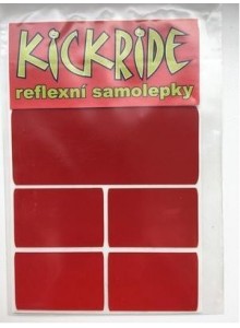 Samolepka KICKRIDE reflexní červená