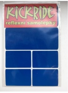 Samolepka KICKRIDE reflexní modrá