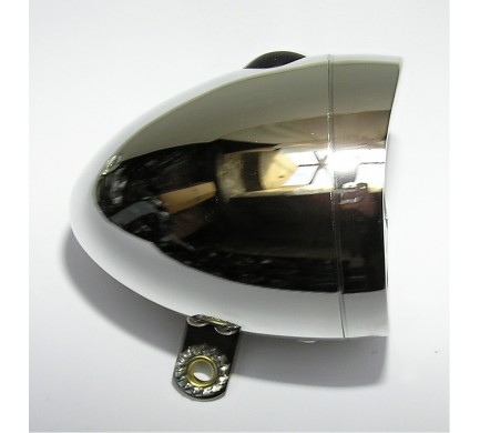 Predné retro svetlo BTA 3 biele LED chróm + batérie