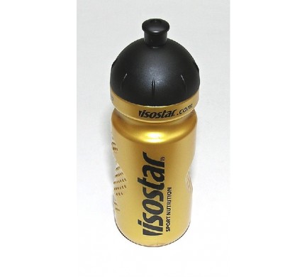 Fľaša ISOSTAR 0,65l zlatá sosák čierny nápis