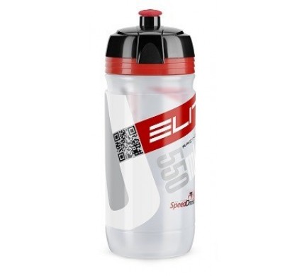 Fľaša ELITE 0,55L Corsa číra, červené logo