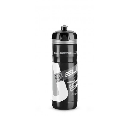 Fľaša ELITE 0,75l Supercorsa sivé logo čierna