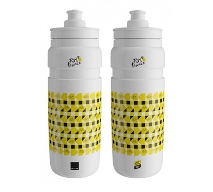 Fľaša ELITE 0,75l Fly Tour de France 2022 bielo-žltá