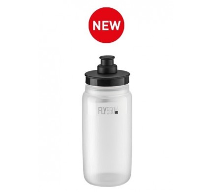 Láhev ELITE 0,5l Fly TEX transparentní černé víčko