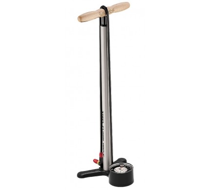 Pumpa LEZYNE Steel Floor Drive metallic silver