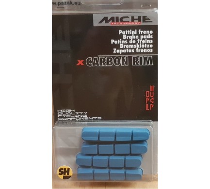 Brzdové špalky MICHE X-Carbonio SH 4 ks modré