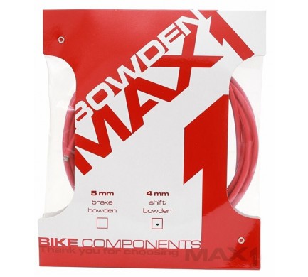 Bowden radiaci MAX1 s teflónom 4 mm červený
