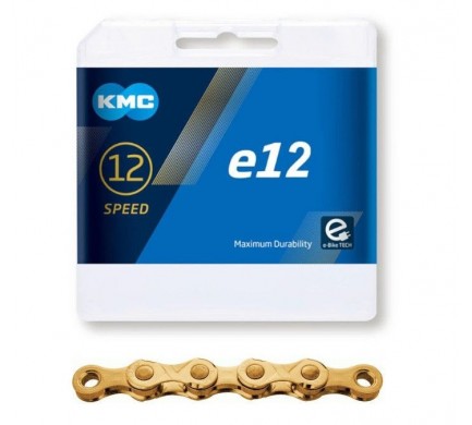 Reťaz KMC E-12 gold 130 článkov box