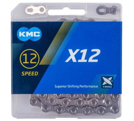 Reťaz KMC X-12 silver 126 článkov box