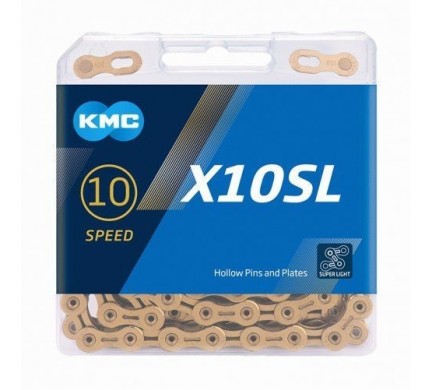 Reťaz KMC X-10 SL gold 114 článkov box