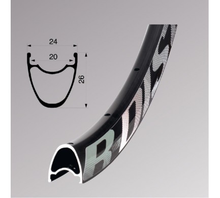 Ráfek RMX R-Disc 622 road/gravel 28 děr Disc černý