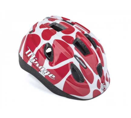AUTHOR Prilba Mirage Inmold 52-56 cm (196 červená/biela)