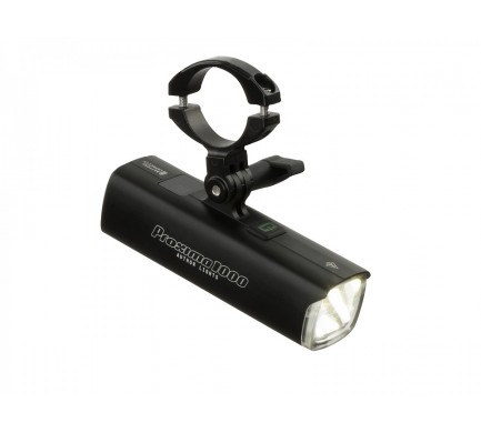 Svetlo predné AUTHOR PROXIMA 1000 lm / GoPro 25- 32 clamp USB Alloy (čierna)