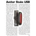 AUTHOR Svetlo zad. A-Stake USB  (čierna/číre-sklo)