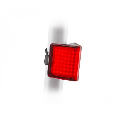 Zadné svetlo AUTHOR V-Block360 USB CobLed 80 lm (čierna/červené-sklo)