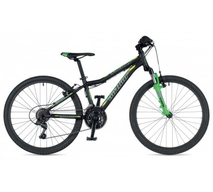 A-Matrix 24" 2019 12,5" čierna-matná/zelená-neón/žltá-neón Author detský bicykel