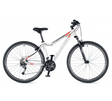 Stratos ASL 2019 17" biela/oranžová/čierna Author dámsky krosový ASL bicykel