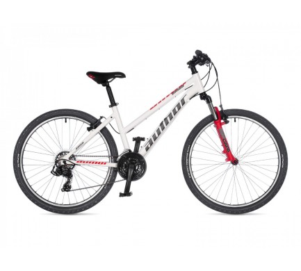 Dámsky MTB bicykel Author Unica 26" 2021 16" biela/červená/strieborná
