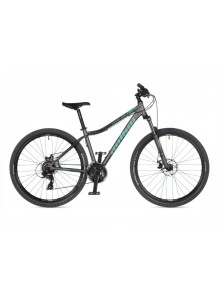 Dámsky MTB bicykel Author Rival ASL 27,5" 2021 18" strieborná-matná/zelená