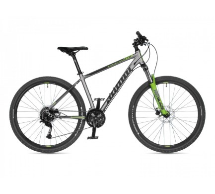 MTB XC bicykel Author Solution 27,5" 2021 19" strieborná-matná/zelená