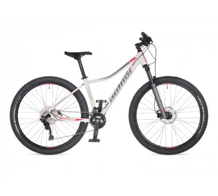 Dámsky MTB bicykel Author Traction ASL 27,5" 2021 18" biela/strieborná/červená