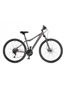 Dámsky krosový bicykel Author Grand ASL 2021-22 17" strieborná-matná/ružová