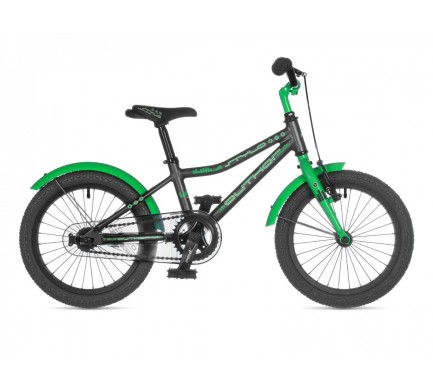 Detský bicykel Author Stylo 16" 2023 9" sivá-matná/zelená