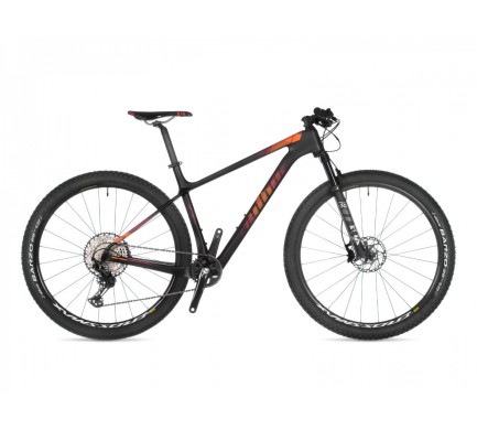 MTB bicykel Author Sector 29" 2023 21" karbón-matná/červená/oranžová/čierna