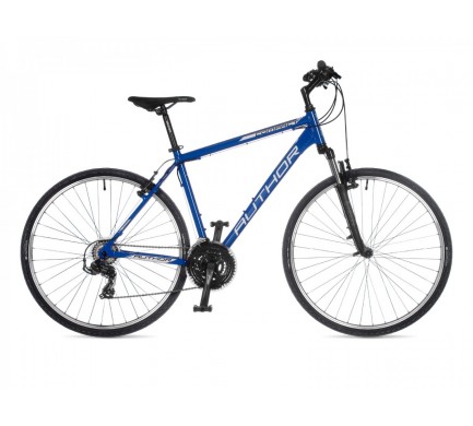 Krosový bicykel Author Compact 2023 18" modrá/čierna/biela