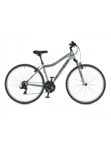 Dámsky krosový bicykel Author Compact ASL 2023 17" strieborná/zelená
