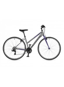Dámsky krosový bicykel Author Thema 2023 19" strieborná-matná/fialová