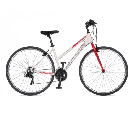 Dámsky krosový bicykel Author Thema 2023 17" biela/červená