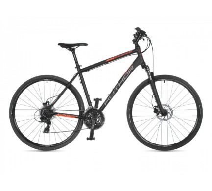 Krosový bicykel Author Horizon 2023 20" čierna-matná/oranžová