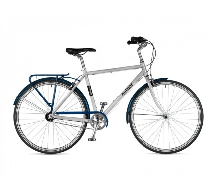 Retro bicykel Author Voyage 2023 22" strieborná/modrá